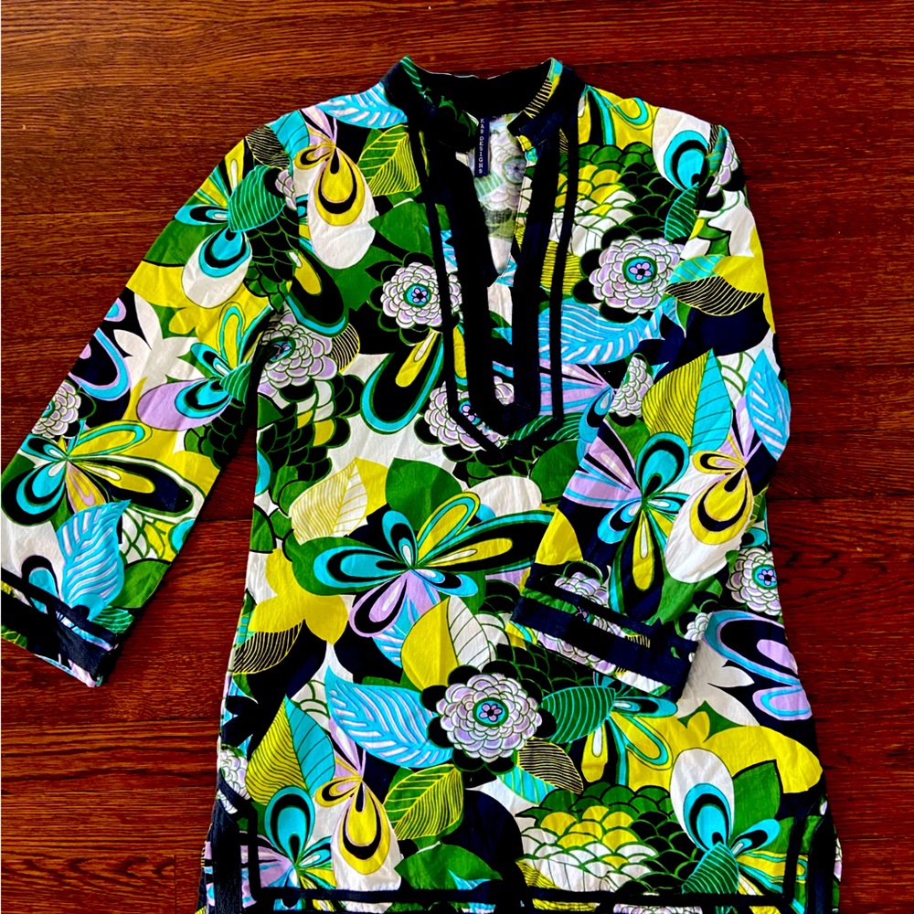 Kas Designs Tunic Coverup 70s Size S